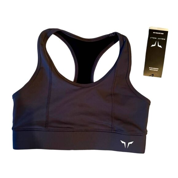 Squat Wolf Athletic | Hera Performance Grey Sports Bra Size Large New with Tag - Picture 6 of 9